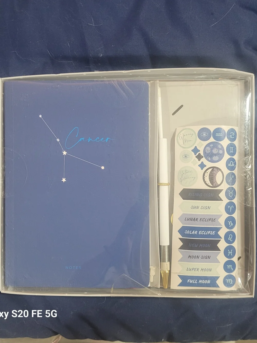 Cancer Constellation Notebook Gift Set